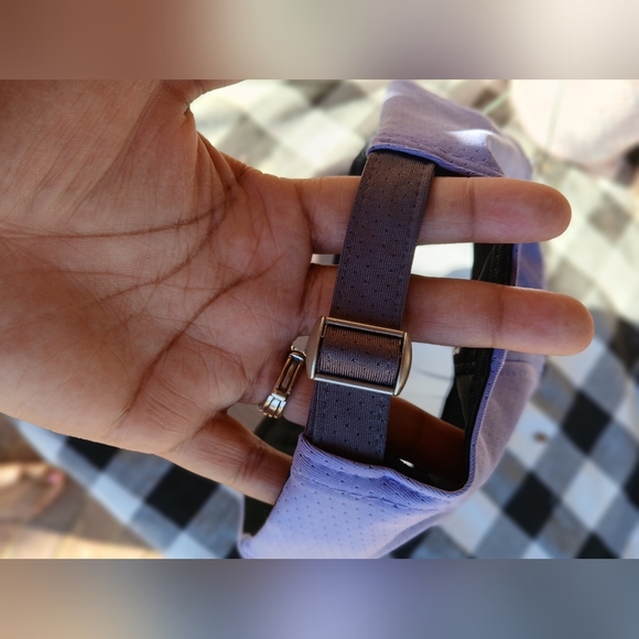 Bonk Golf Headwear. Velvet Hammer. Bill Magnet for Ball Marker. Purple/ Grey - Picture 5 of 8